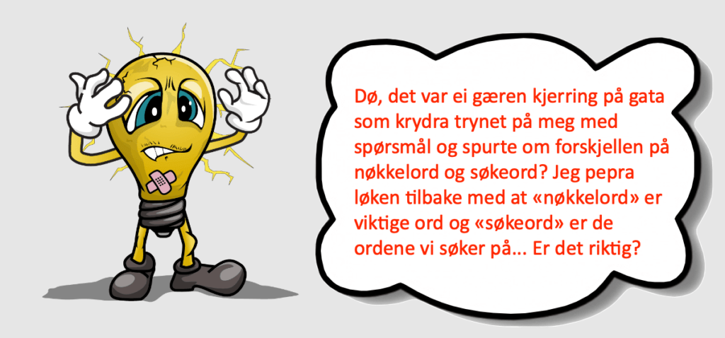Tegneseriefigur som tar seg til hodet i forvirring.